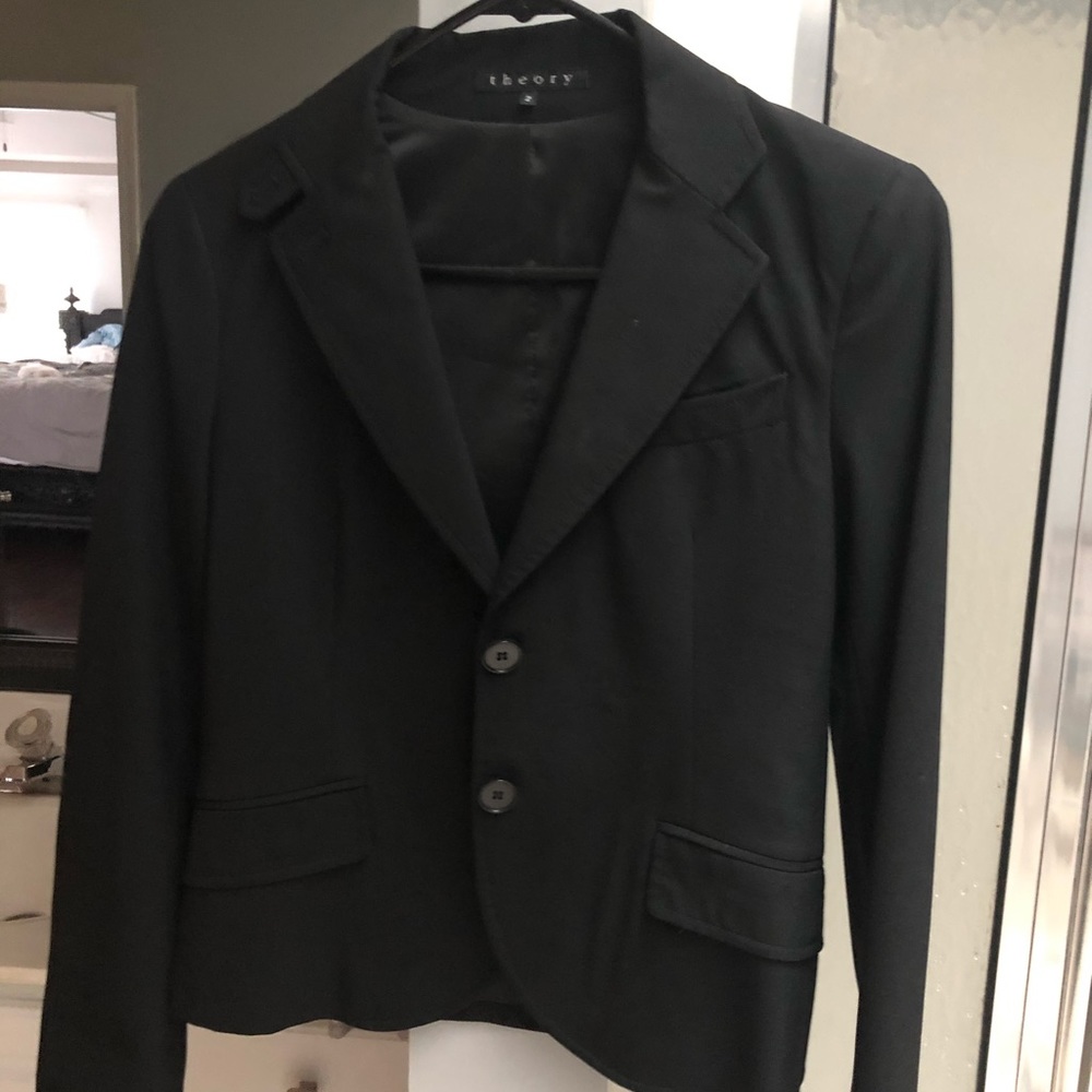 Theory Classic Black Blazer Size 2